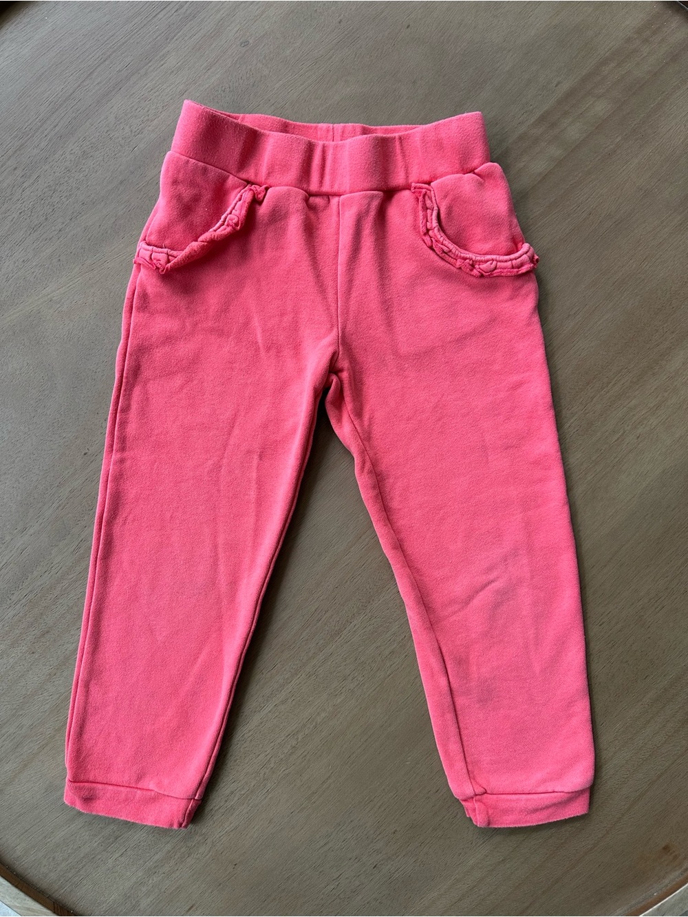 Simple Joys by Carter’s Girls Ruffle Pocket Fleece Pants, Size 5T, Pink
